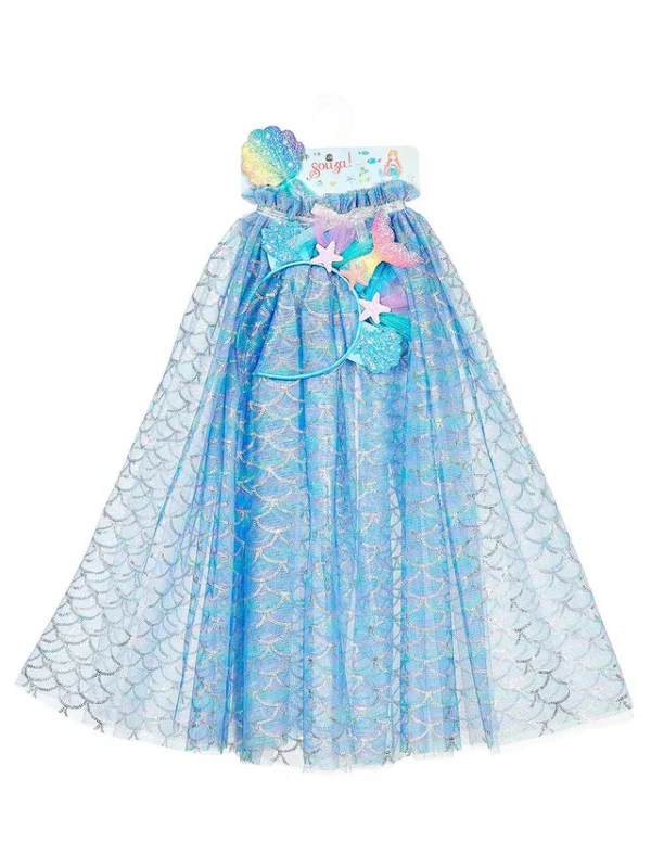 Souza Cape Marlya mermaid + Tiara + Wand set